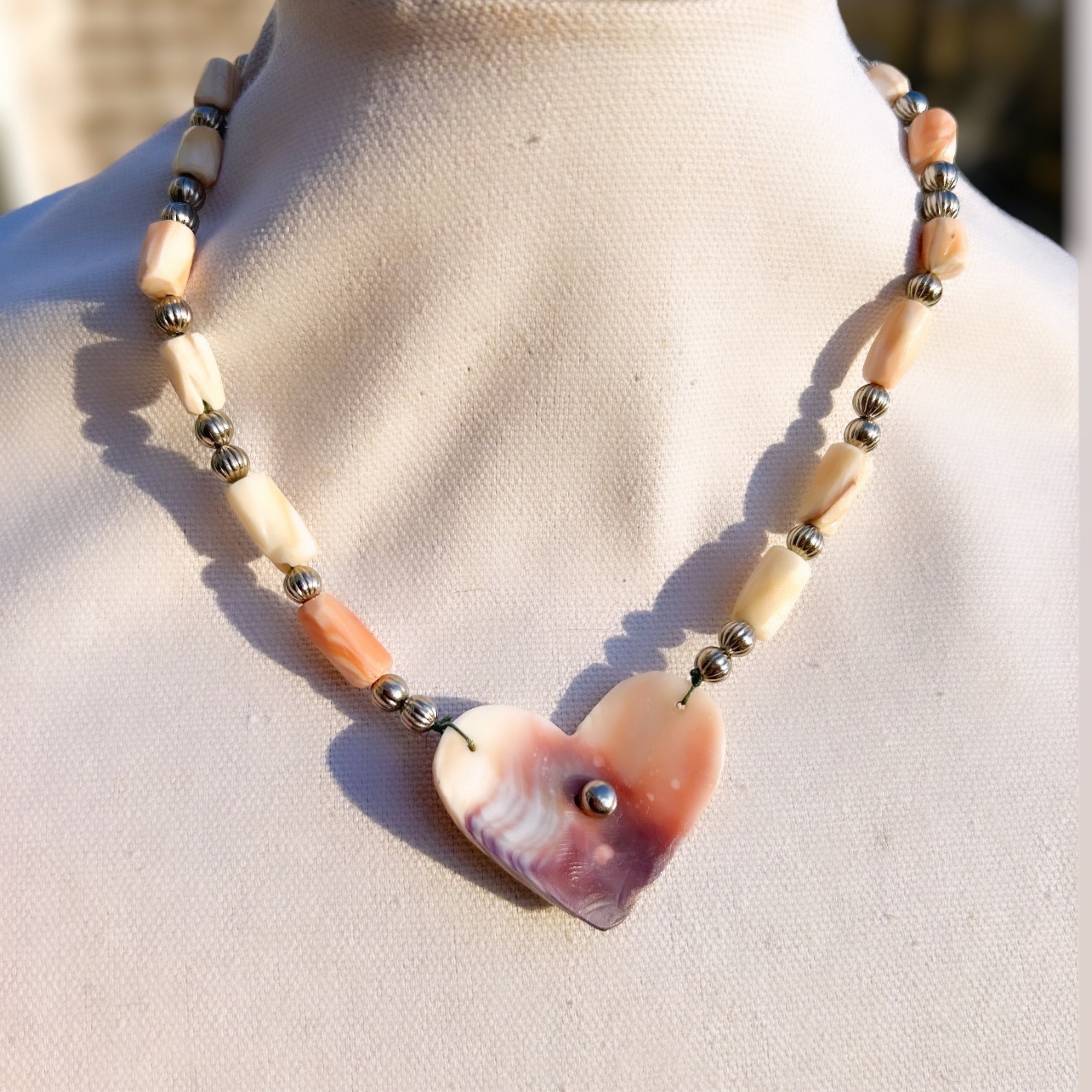 Wampum Shell Heishi offers Necklace Vintage